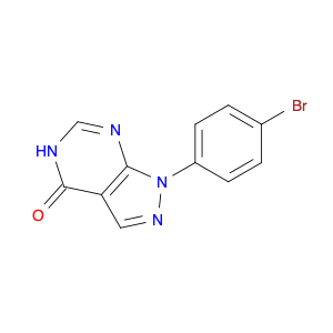 4H-Pyrazolo[3,4-d]pyrimidin-4-one, 1-(4-bromophenyl)-1,5-dihydro-