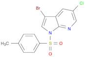 1H-Pyrrolo[2,3-b]pyridine,3-bromo-5-chloro-1-[(4-methylphenyl)sulfonyl]-