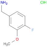 Benzenemethanamine, 4-fluoro-3-methoxy-, hydrochloride