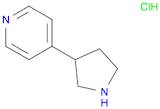 Pyridine,4-(3-pyrrolidinyl)-, hydrochloride (1:1)