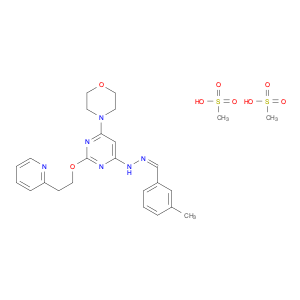 Benzaldehyde, 3-methyl-,[6-(4-morpholinyl)-2-[2-(2-pyridinyl)ethoxy]-4-pyrimidinyl]hydrazone,dimet…