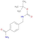 Carbamic acid, N-[[4-(aminocarbonyl)phenyl]methyl]-, 1,1-dimethylethylesterOTHER CA INDEX NAMES:...