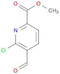 2-Pyridinecarboxylic acid, 6-chloro-5-formyl-, methyl ester