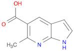 1H-Pyrrolo[2,3-b]pyridine-5-carboxylic acid, 6-methyl-