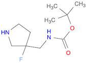 Carbamic acid, [(3-fluoro-3-pyrrolidinyl)methyl]-, 1,1-dimethylethyl ester