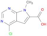 4-Chloro-1-methyl-7H-pyrrolo[2,3-d]pyrimidine-2-carboxylic acid