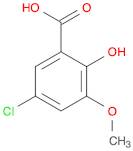 Benzoic acid, 5-chloro-2-hydroxy-3-methoxy-