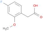 4-Fluoro-2-methoxy phenylacetic acid