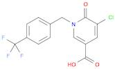 5-chloro-6-oxo-1-{[4-(trifluoromethyl)phenyl]methyl}-1,6-dihydropyridine-3-carboxylic acid