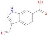 1H-Indole-6-carboxylic acid, 3-formyl-