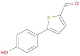 2-Thiophenecarboxaldehyde, 5-(4-hydroxyphenyl)-