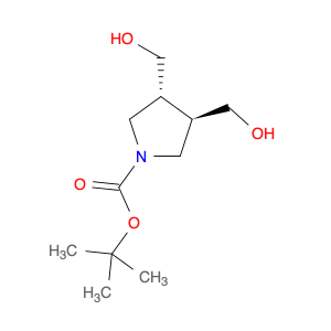 1-Pyrrolidinecarboxylic acid, 3,4-bis(hydroxymethyl)-, 1,1-dimethylethylester, (3R,4R)-rel-