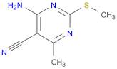 4-Amino-6-methyl-2-(methylthio)pyrimidine-5-carbonitrile