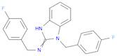 N,1-bis[(4-fluorophenyl)methyl]benzimidazol-2-amine