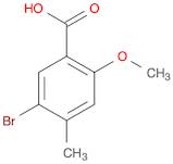 Benzoic acid, 5-bromo-2-methoxy-4-methyl-