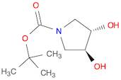 1-Pyrrolidinecarboxylic acid, 3,4-dihydroxy-, 1,1-dimethylethyl ester,(3S,4S)-