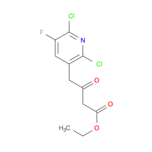 Ethyl 4-(2,6-dichloro-5-fluoropyridin-3-yl)-3-oxobutanoate