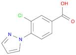 3-Chloro-4-(1H-pyrazol-1-yl)benzoic acid