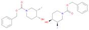 1-Piperidinecarboxylicacid, 3-fluoro-4-hydroxy-, phenylmethyl ester, (3R,4S)-rel-