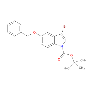 tert-butyl 3-bromo-5-phenylmethoxyindole-1-carboxylate