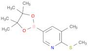 Pyridine,3-methyl-2-(methylthio)-5-(4,4,5,5-tetramethyl-1,3,2-dioxaborolan-2-yl)-