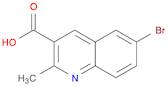 3-Quinolinecarboxylic acid, 6-bromo-2-methyl-