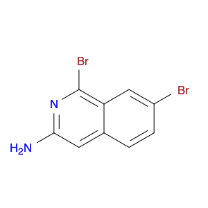 3-Isoquinolinamine, 1,7-dibromo-