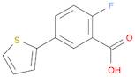 2-Fluoro-5-(thiophen-2-yl)benzoic acid