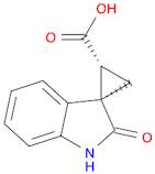 Spiro[cyclopropane-1,3'-[3H]indole]-2-carboxylic acid,1',2'-dihydro-2'-oxo-, (1R,2R)-rel-