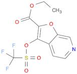 Furo[2,3-c]pyridine-2-carboxylic acid, 3-[[(trifluoromethyl)sulfonyl]oxy]-,ethyl ester