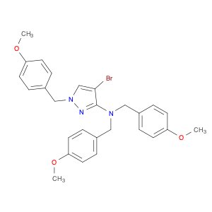 1H-Pyrazol-3-amine, 4-bromo-n,n,1-tris[(4-methoxyphenyl)methyl]-