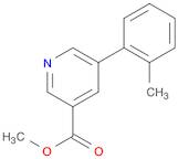 3-Pyridinecarboxylic acid, 5-(2-methylphenyl)-, methyl ester