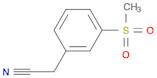 3-(Methylsulfonyl)phenylacetonitrile