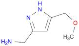 1-[5-(methoxymethyl)-1H-pyrazol-3-yl]methanamine