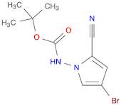 tert-butyl N-(4-bromo-2-cyanopyrrol-1-yl)carbamate