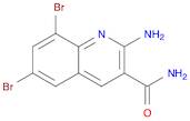 2-Amino-6,8-dibromo-3-quinolinecarboxamide