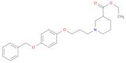 ethyl 1-[3-(4-phenylmethoxyphenoxy)propyl]piperidine-3-carboxylate