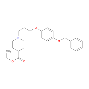 ethyl 1-[3-(4-phenylmethoxyphenoxy)propyl]piperidine-4-carboxylate