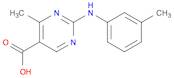 4-Methyl-2-(m-tolylamino)pyrimidine-5-carboxylic acid