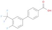 4-[4-fluoro-3-(trifluoromethyl)phenyl]benzoic acid