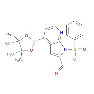 1H-Pyrrolo[2,3-b]pyridine-2-carboxaldehyde, 1-(phenylsulfonyl)-4-(4,4,5,5-tetramethyl-1,3,2-dioxab…
