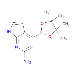 1H-PYRROLO[2,3-B]PYRIDIN-6-AMINE, 4-(4,4,5,5-TETRAMETHYL-1,3,2-DIOXABOROLAN-2-YL)-