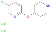 Pyridine,5-chloro-2-(4-piperidinyloxy)-, hydrochloride (1:2)