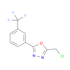 2-(chloromethyl)-5-[3-(trifluoromethyl)phenyl]-1,3,4-oxadiazole