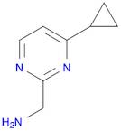 (4-Cyclopropylpyrimidin-2-yl)methanamine