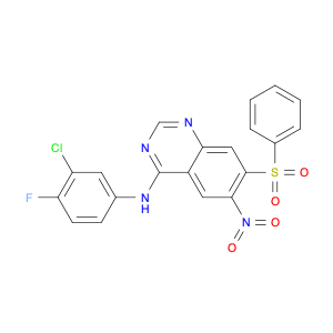 7-(Benzenesulfonyl)-N-(3-chloro-4-fluoro-phenyl)-6-nitro-quinazolin-4-amine