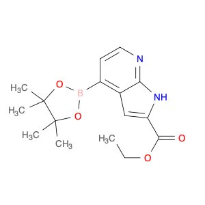Ethyl 4-(4,4,5,5-tetramethyl-1,3,2-dioxaborolan-2-yl)-1H-pyrrolo[2,3-b]pyridine-2-carboxylate