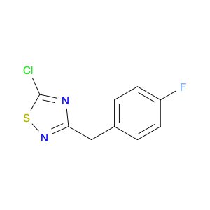 5-chloro-3-[(4-fluorophenyl)methyl]-1,2,4-thiadiazole