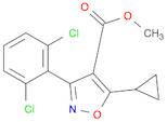 methyl 5-cyclopropyl-3-(2,6-dichlorophenyl)-1,2-oxazole-4-carboxylate