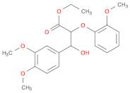 Benzenepropanoic acid,b-hydroxy-3,4-dimethoxy-a-(2-methoxyphenoxy)-, ethyl ester